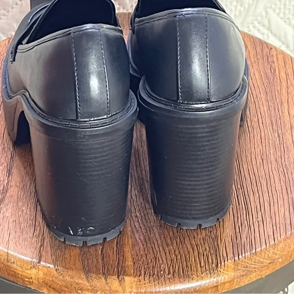 Classic Black Platform Loafers - Picture 4 of 7